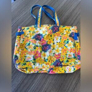 Vintage Ken Don waxed canvas tote bag.